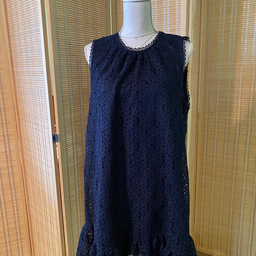 Dark blue sleeveless dress